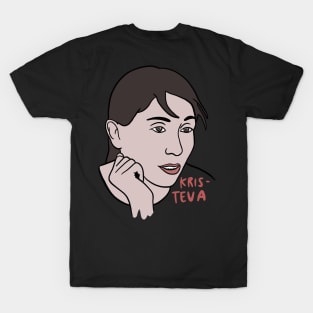 Julia Kristeva Minimal Portrait - Philosophy T-Shirt